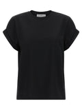 Victoria Beckham Black Cotton T-Shirt