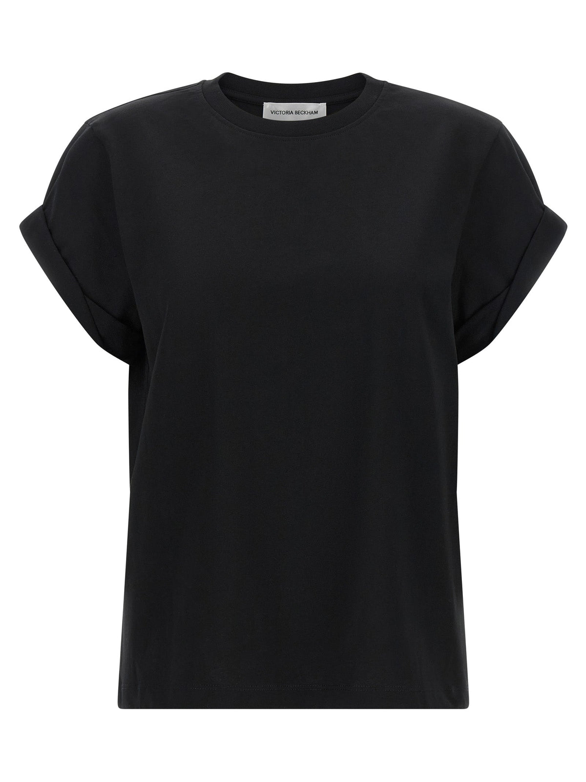 Victoria Beckham Black Cotton T-Shirt