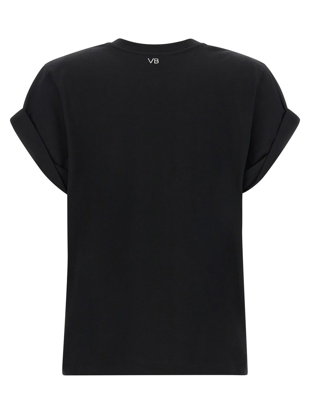 Victoria Beckham Black Cotton T-Shirt