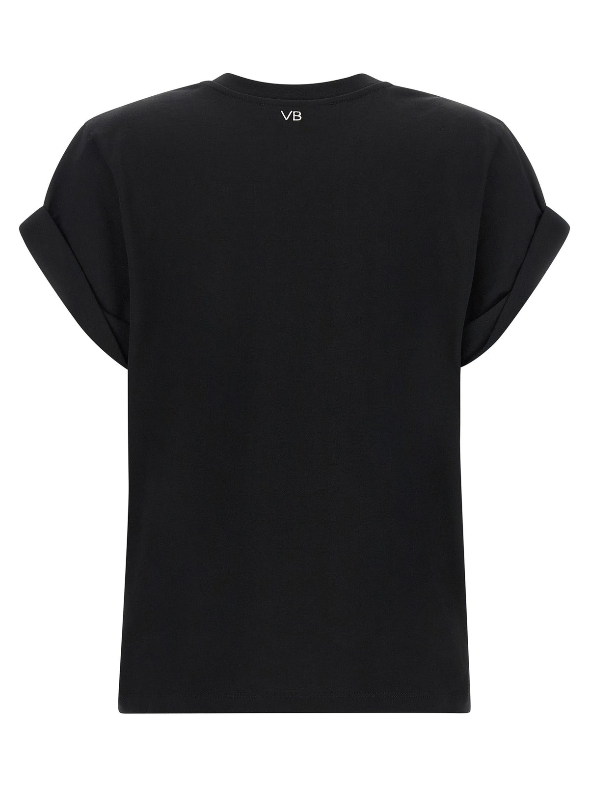 Victoria Beckham Black Cotton T-Shirt