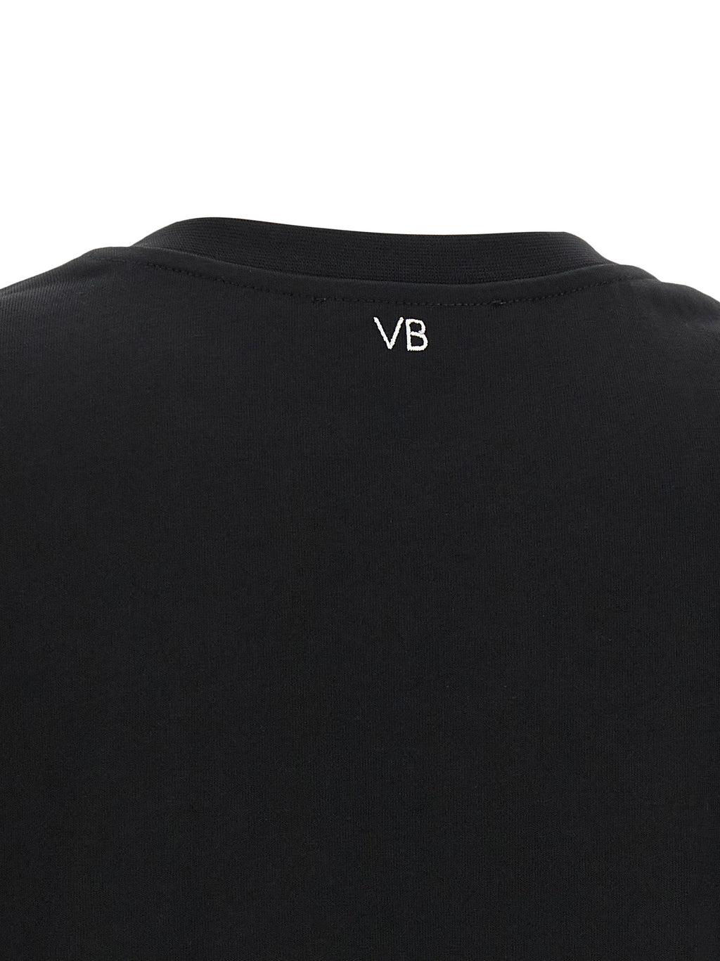 Victoria Beckham Black Cotton T-Shirt