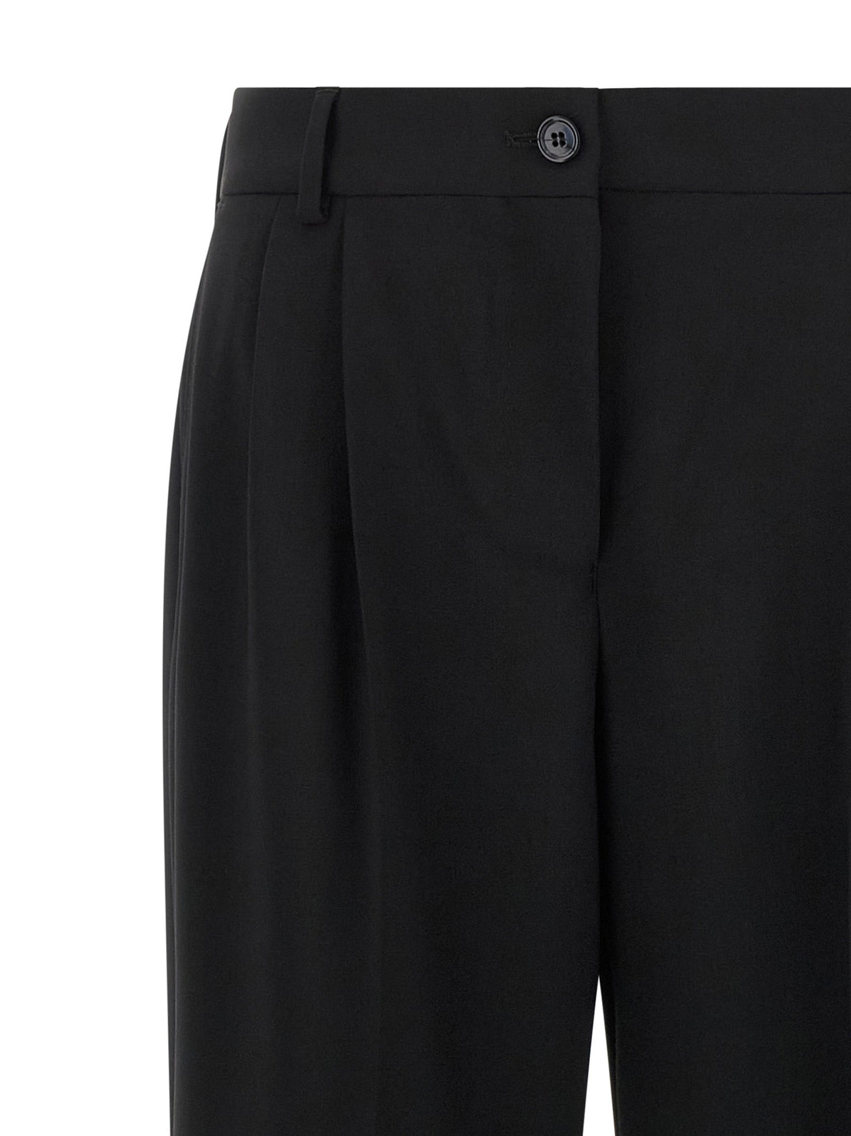 Dolce & Gabbana Black Virgin Wool Casual Pants