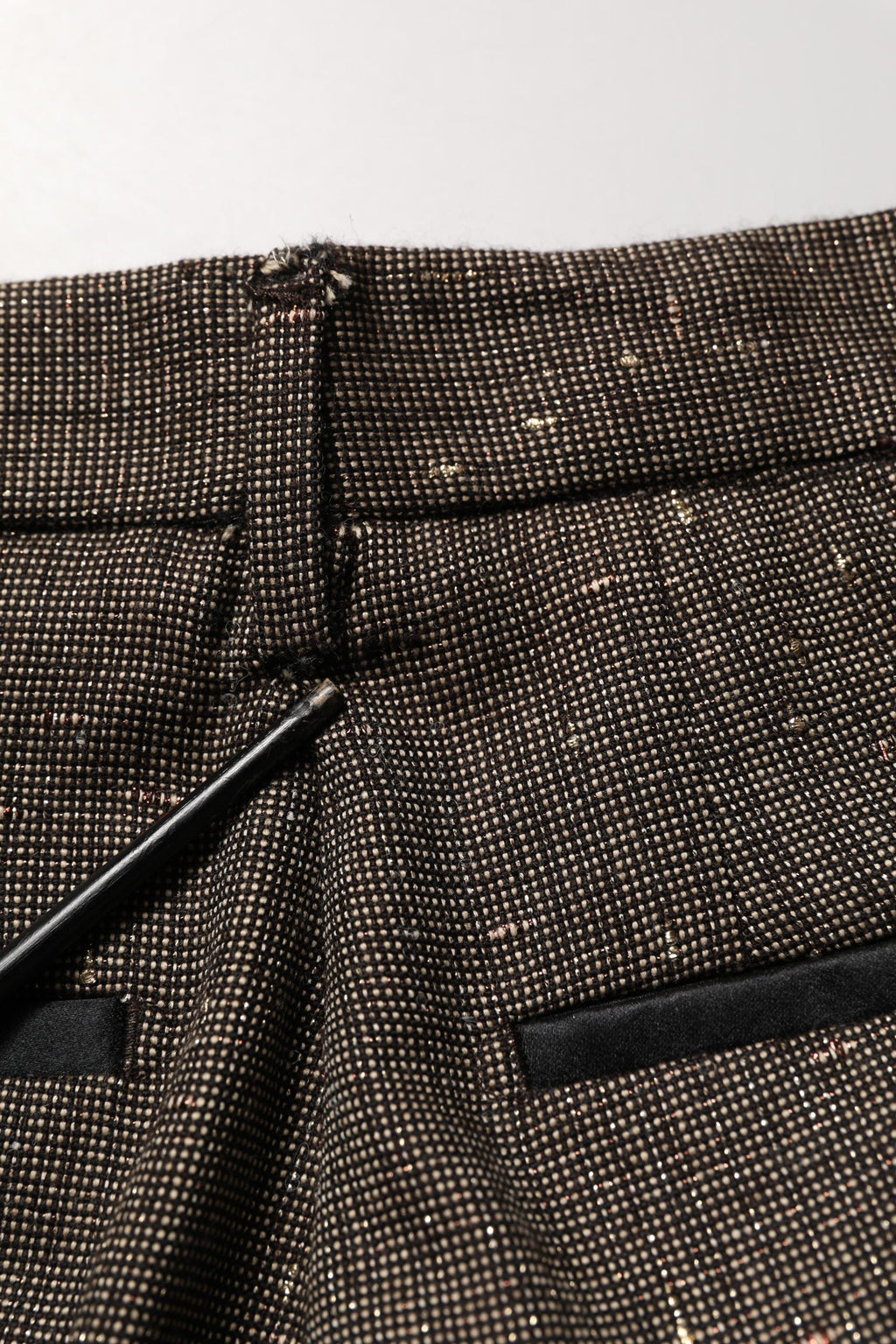 Dolce & Gabbana Dark Brown HighWaist Tapered Trouser Pants