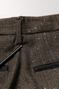 Dolce & Gabbana Dark Brown HighWaist Tapered Trouser Pants