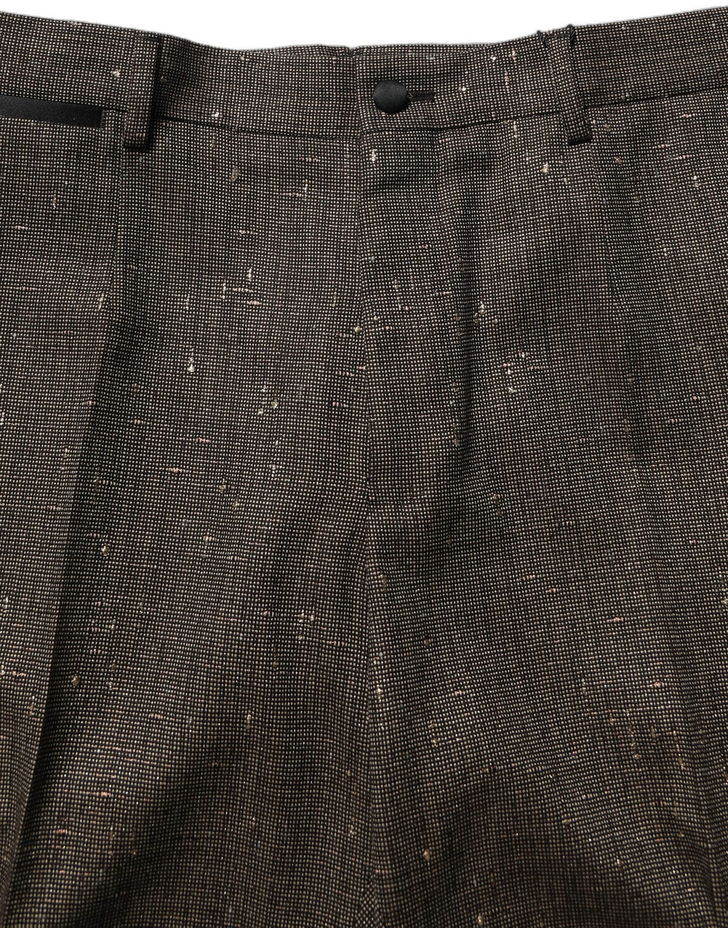 Dolce & Gabbana Dark Brown HighWaist Tapered Trouser Pants