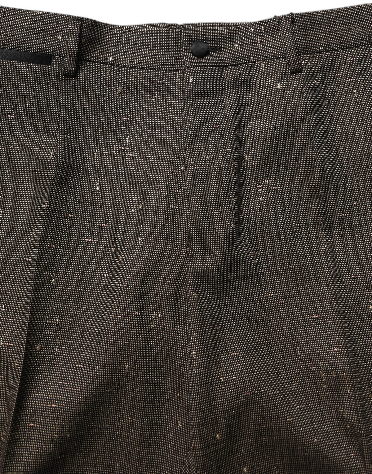 Dolce & Gabbana Dark Brown HighWaist Tapered Trouser Pants