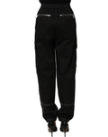 Dolce & Gabbana Black Vibe Cargo High Waist Straight Pants