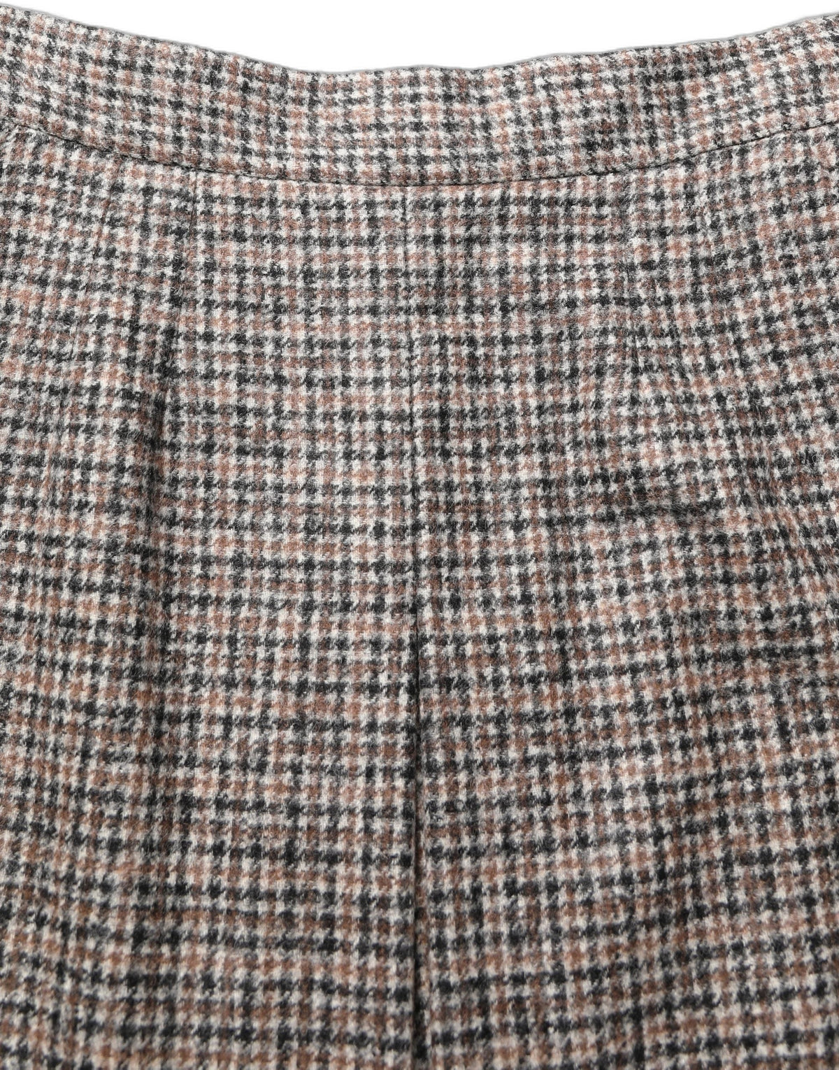 Dolce & Gabbana Brown Tweed High Waist A-line Mini Skirt