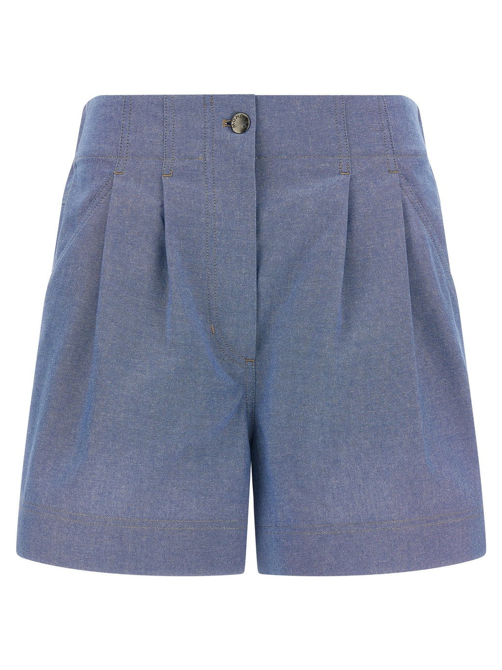 Moncler Grenoble Blue Cotton Bermuda Shorts