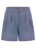 Moncler Grenoble Blue Cotton Bermuda Shorts