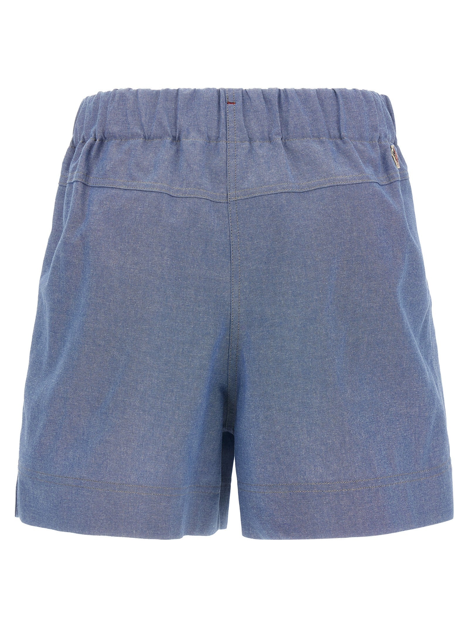 Moncler Grenoble Blue Cotton Bermuda Shorts