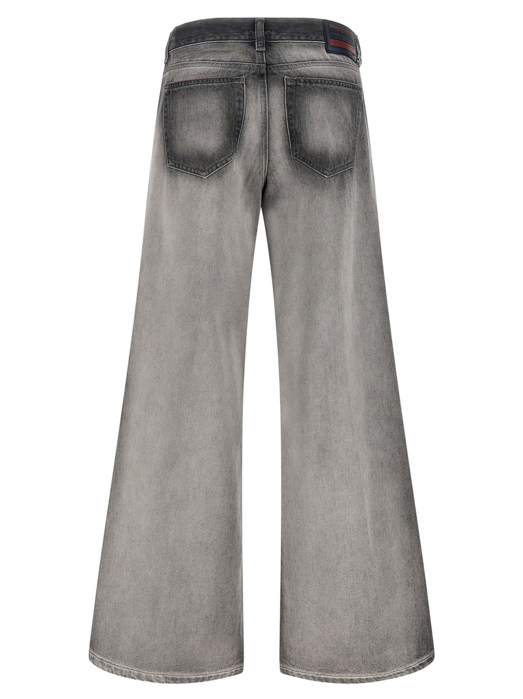 Diesel Gray Cotton Flared Jeans