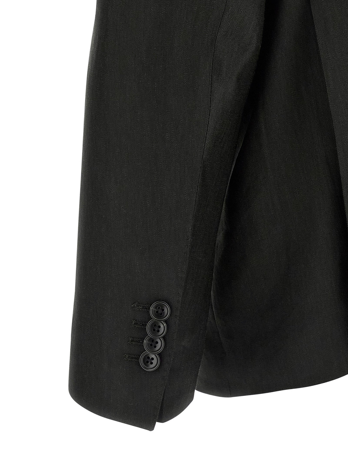 Tagliatore Black Linen Two-Piece Suit