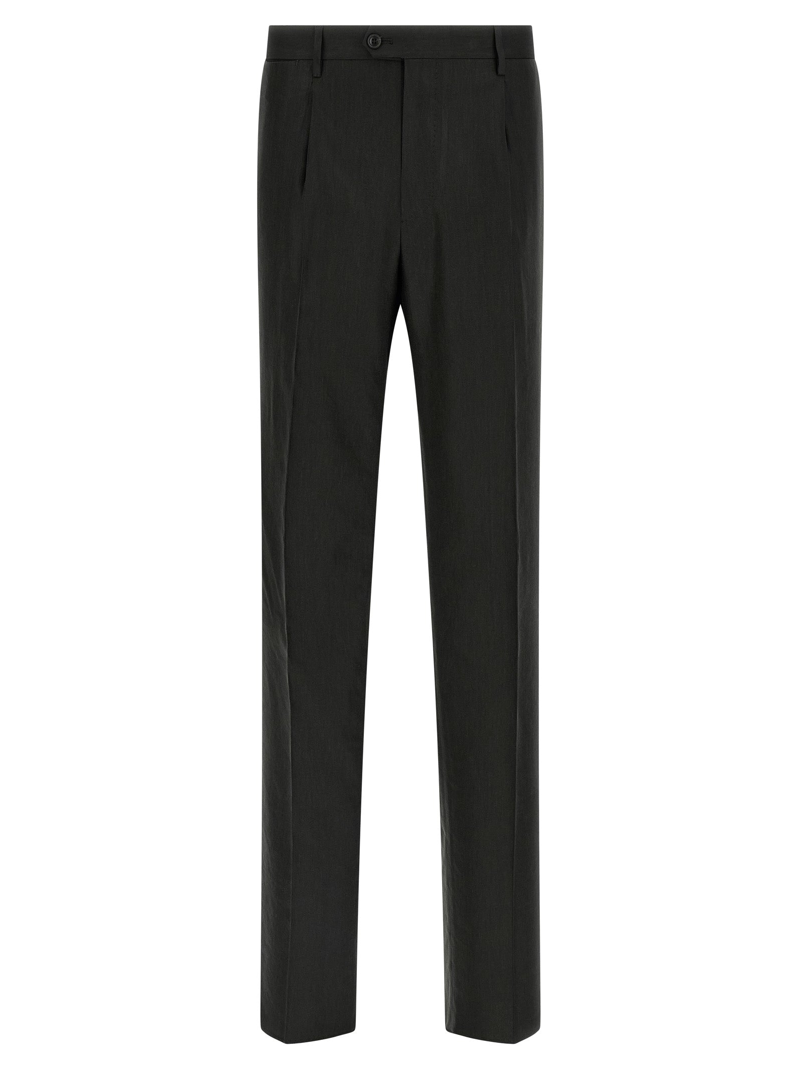 Tagliatore Black Linen Two-Piece Suit