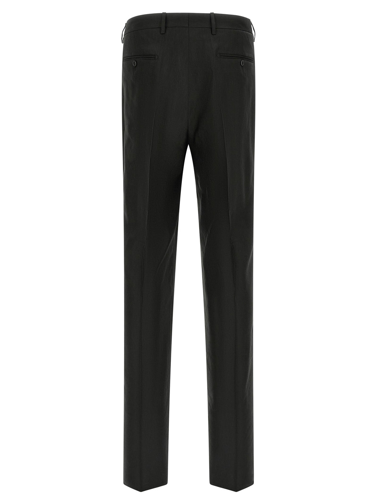 Tagliatore Black Linen Two-Piece Suit