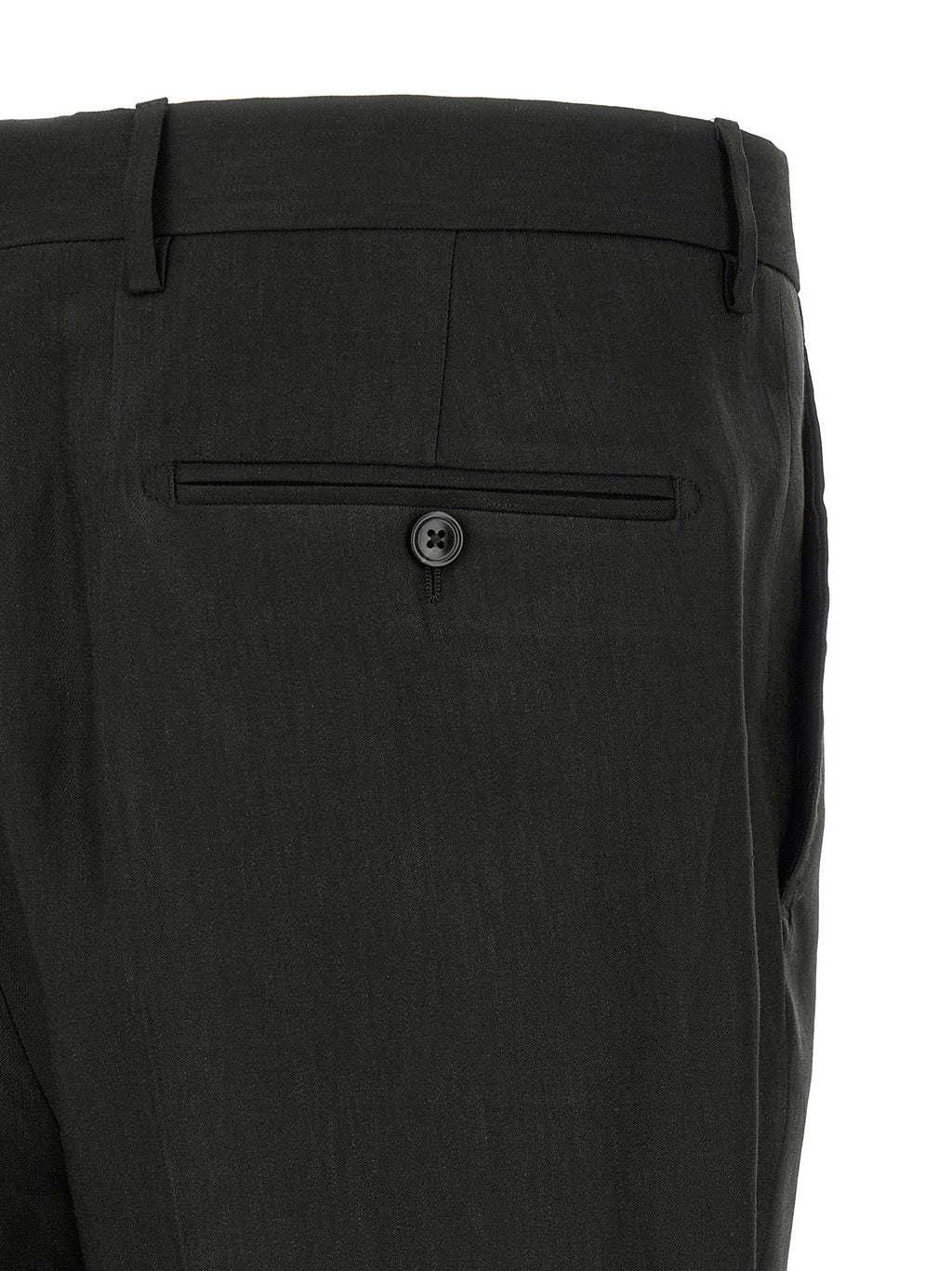 Tagliatore Black Linen Two-Piece Suit