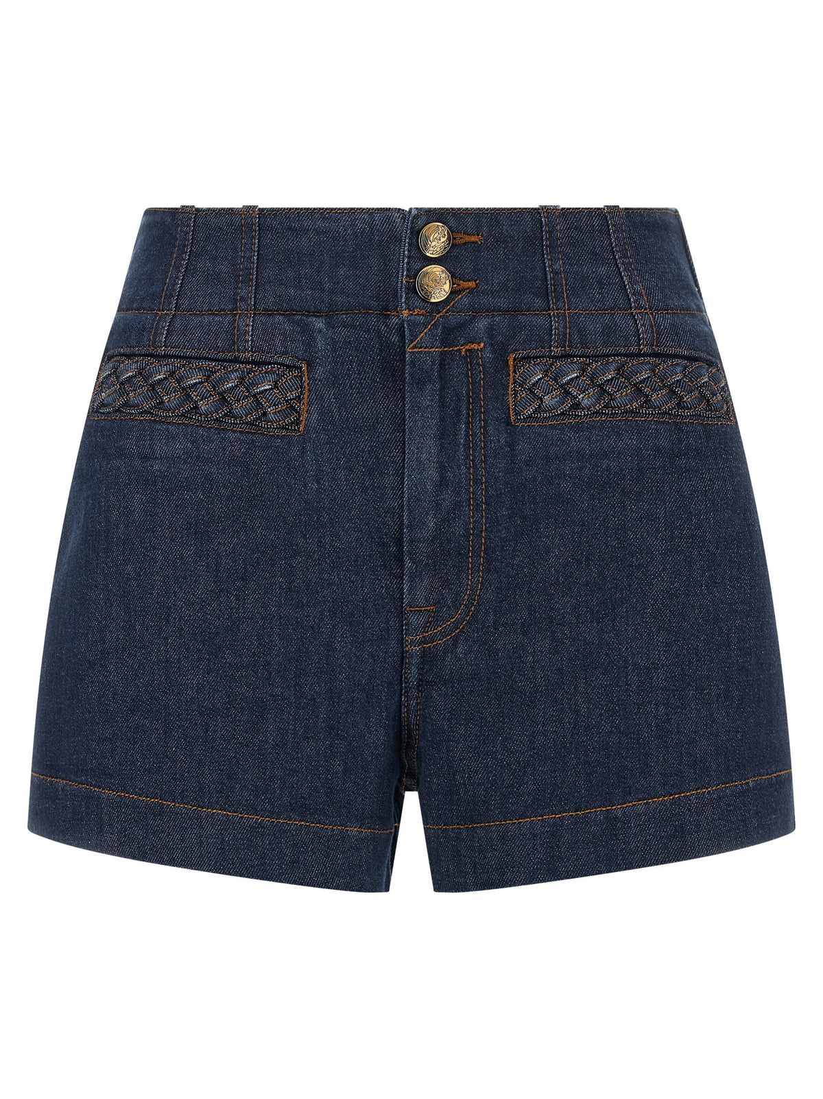 Zimmermann Blue Cotton Bermuda Shorts