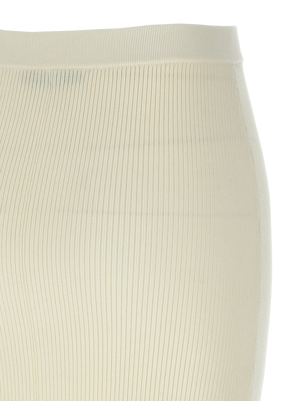 Alessandra Rich White Wool Midi Skirt