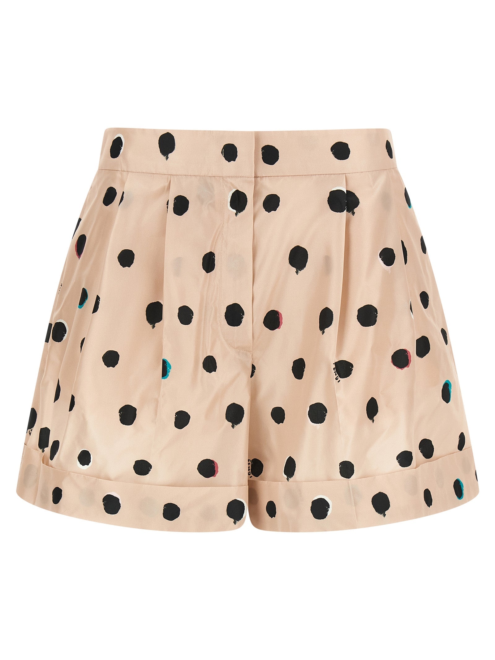 Fendi Multicolor Silk Bermuda Shorts