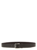 ZERBINI CLAUDIO Brown Leather Regular Belt