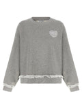 Ganni Gray Organic Cotton Sweatshirt
