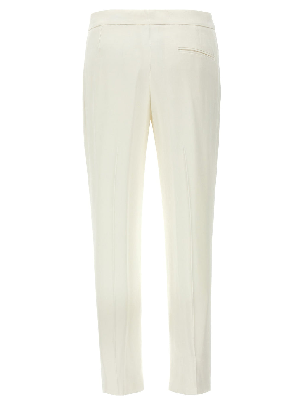 Alexander McQueen White Viscose Casual Pants