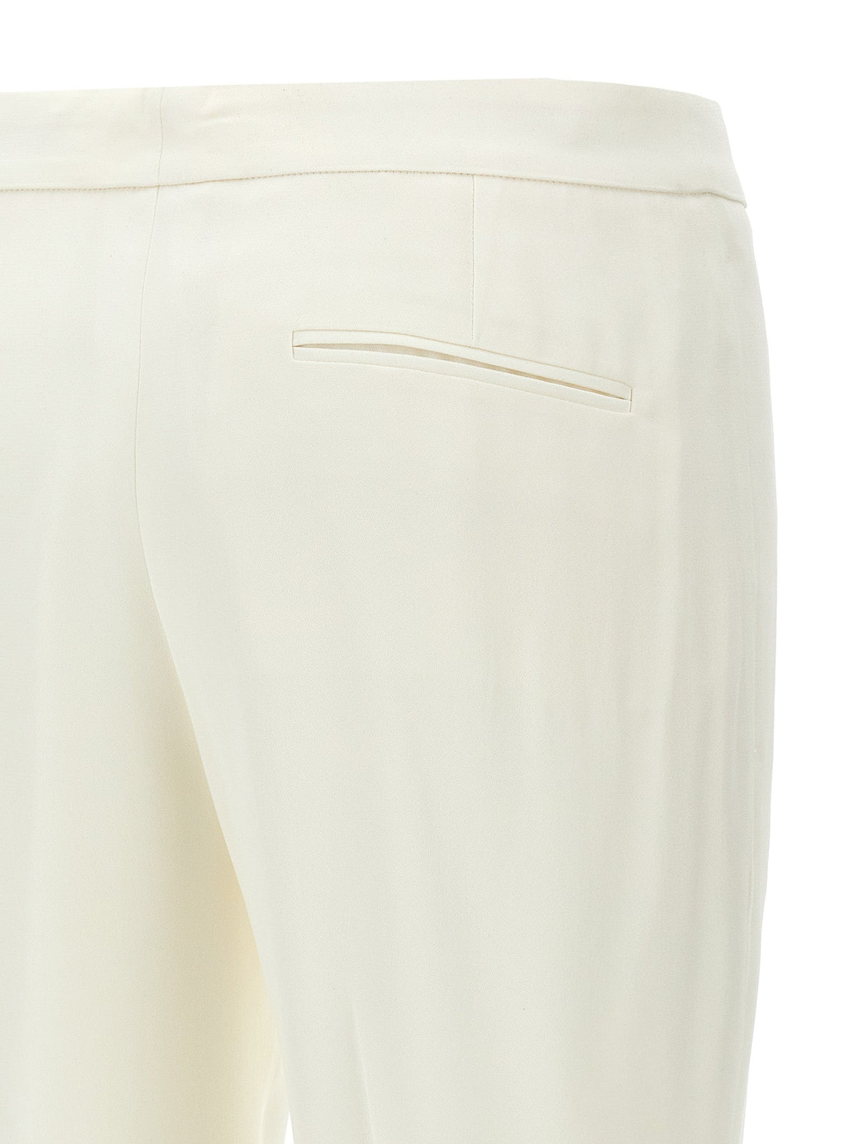 Alexander McQueen White Viscose Casual Pants