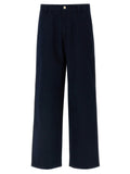 Gucci Blue Cotton Casual Pants