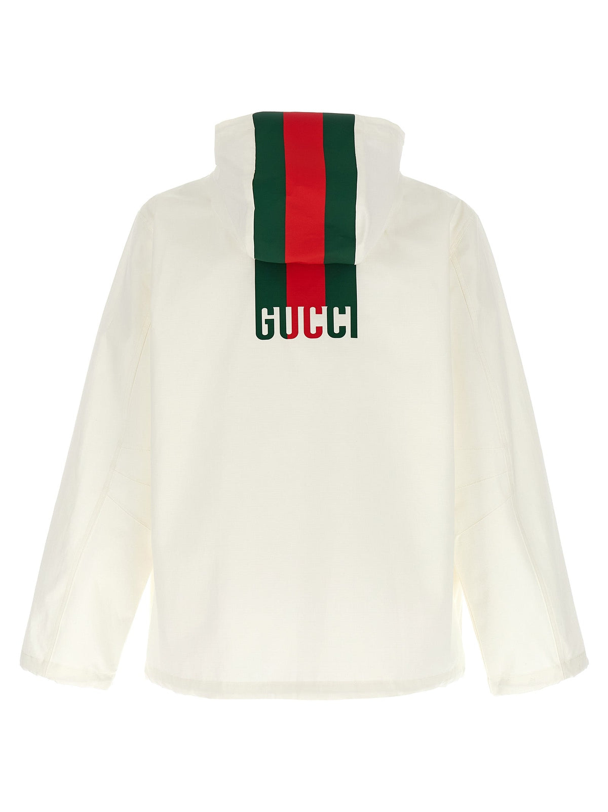 Gucci White Cotton Shell Jacket