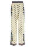 Etro White Viscose Casual Pants