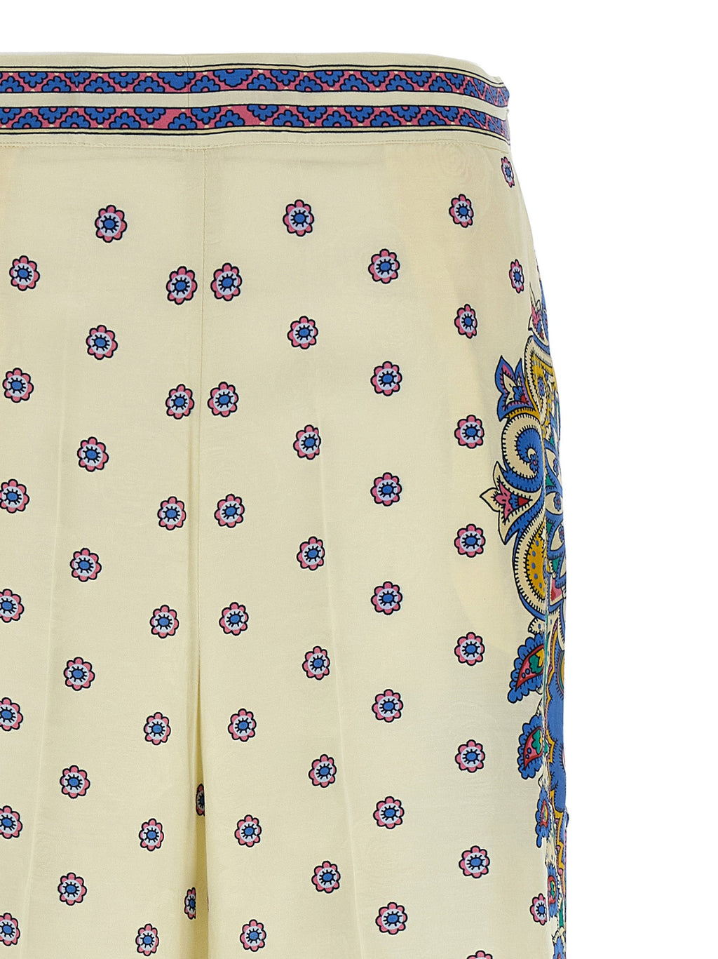 Etro White Viscose Casual Pants