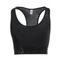 Moschino Black Cotton Sport Bra