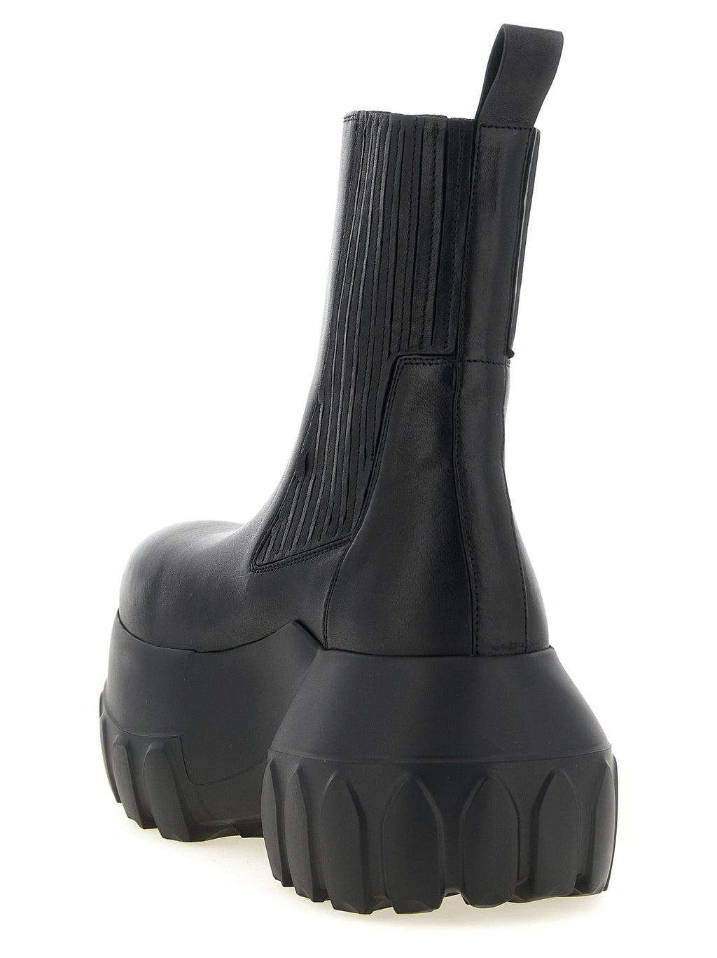 Rick Owens Black Ramie Ankle Boots