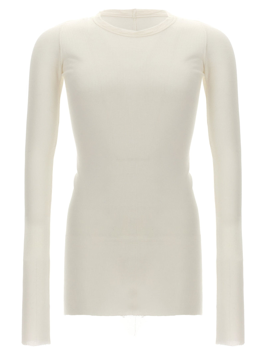 Rick Owens White Viscose T-Shirt