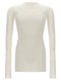 Rick Owens White Viscose T-Shirt