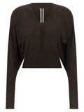 Rick Owens Brown Virgin Wool Shirt
