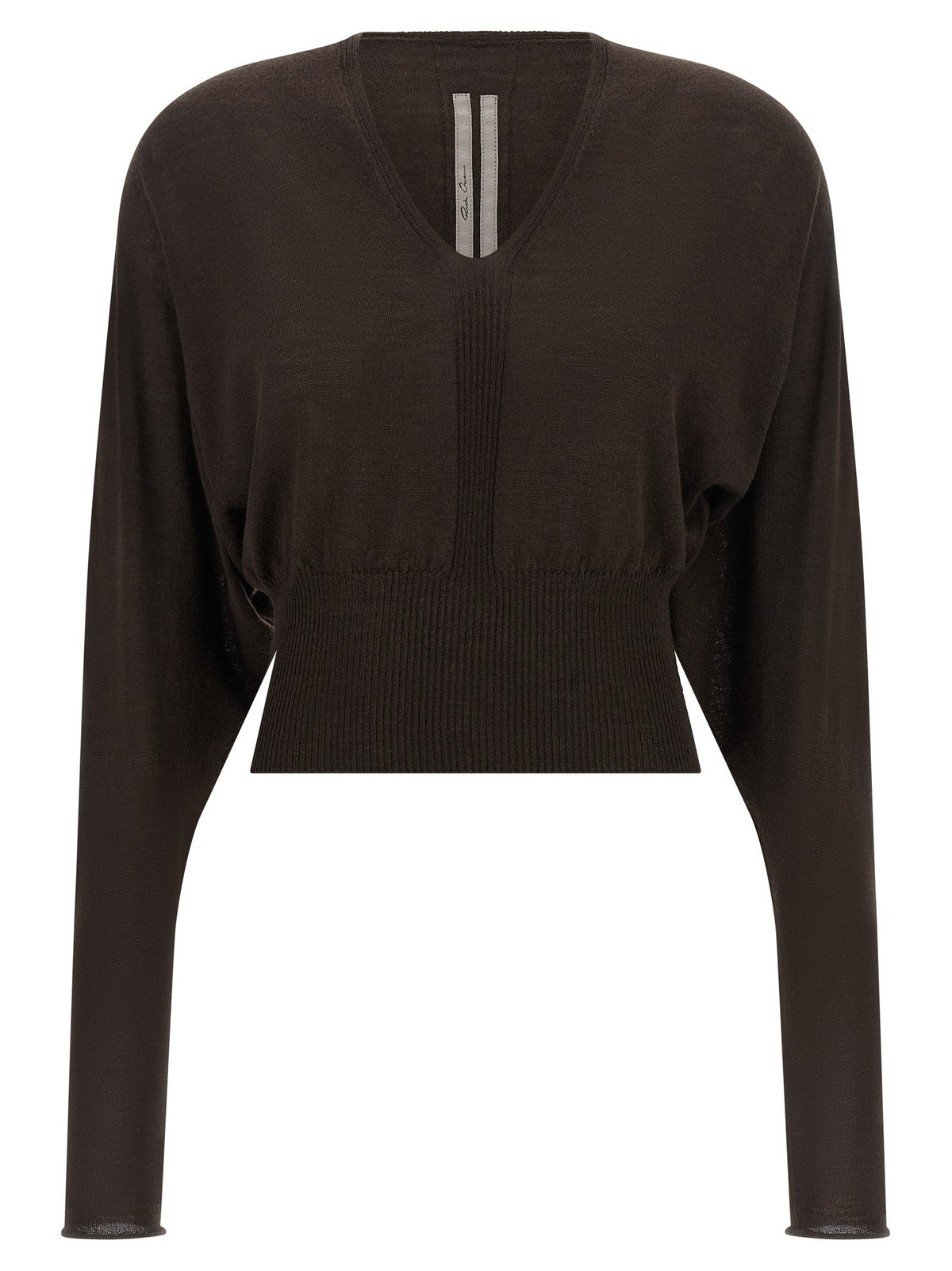 Rick Owens Brown Virgin Wool Shirt