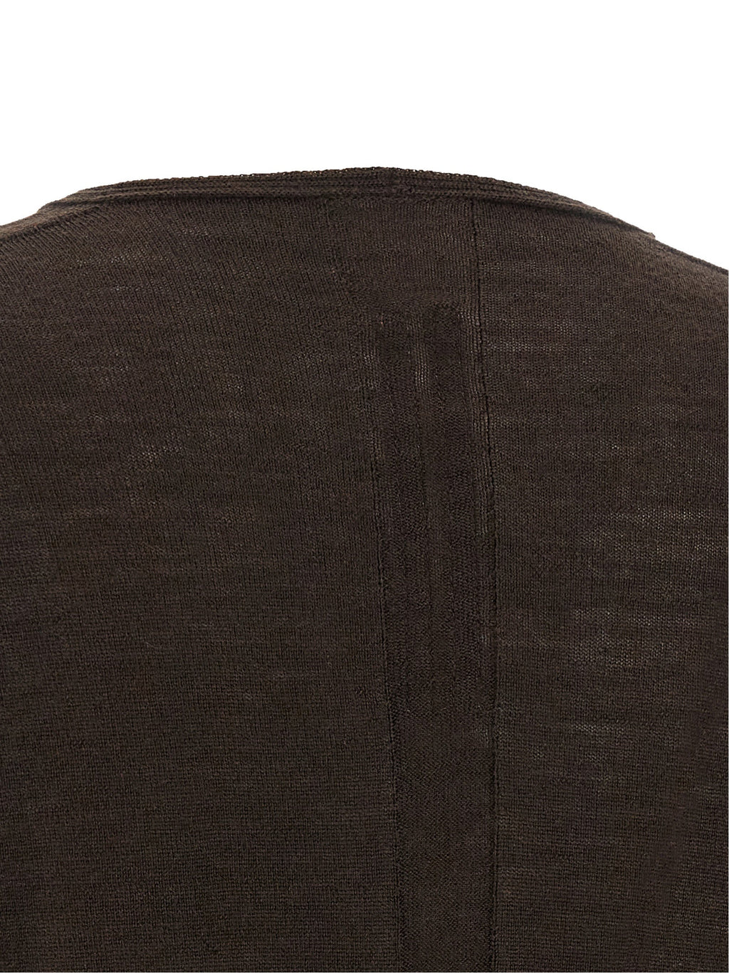 Rick Owens Brown Virgin Wool Shirt
