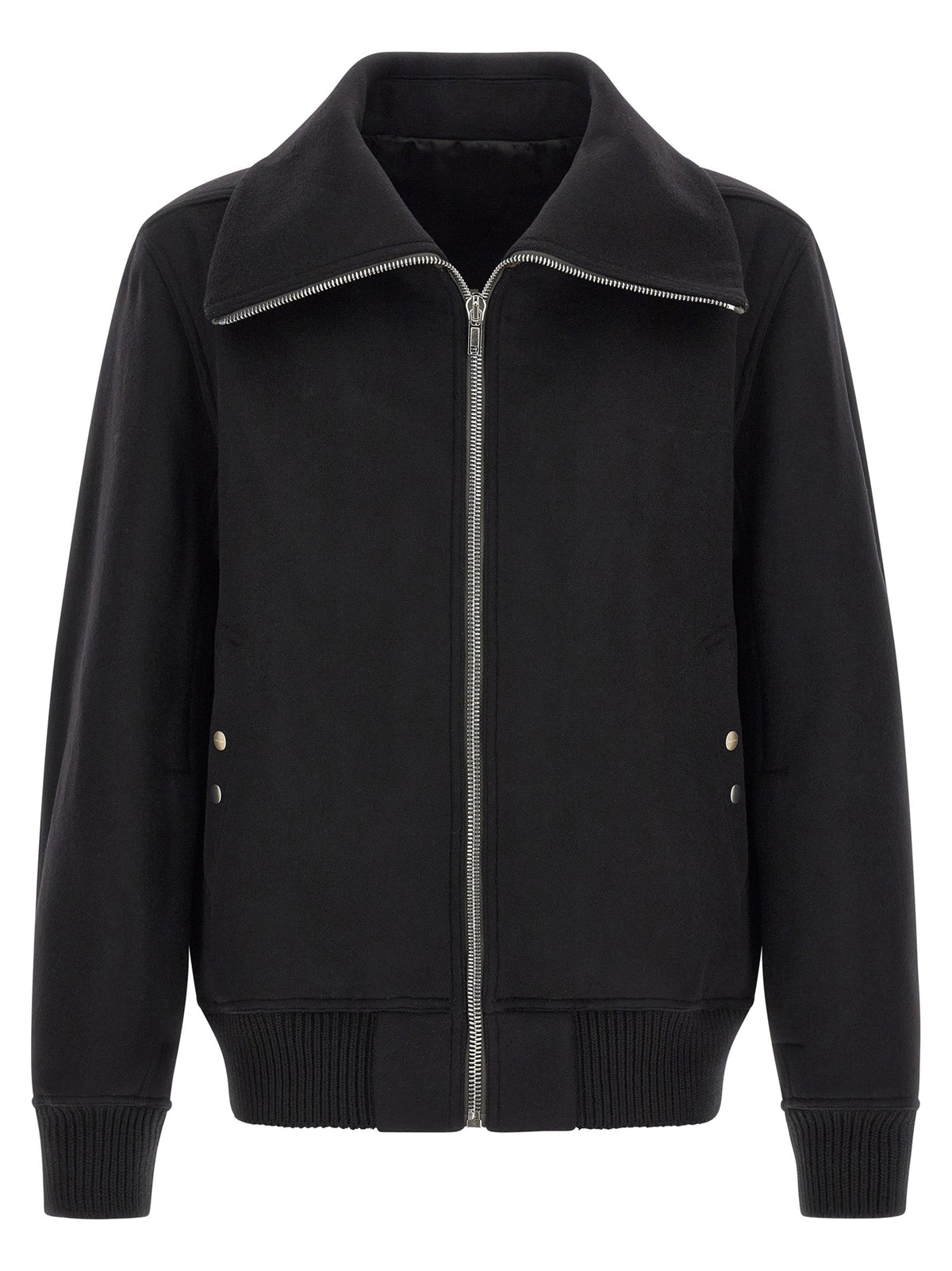Rick Owens Black Virgin Wool Bomber