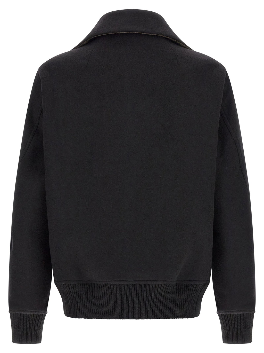 Rick Owens Black Virgin Wool Bomber