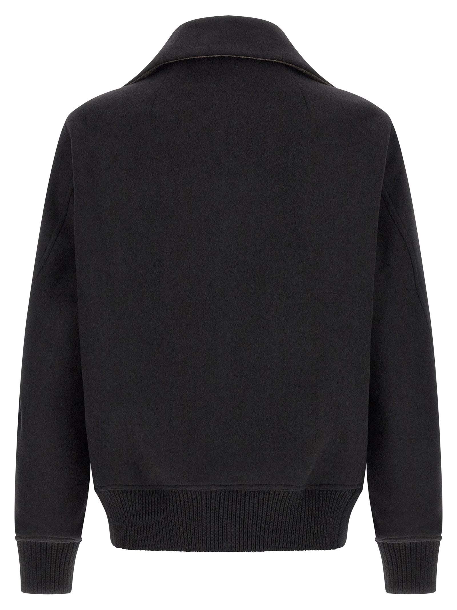 Rick Owens Black Virgin Wool Bomber