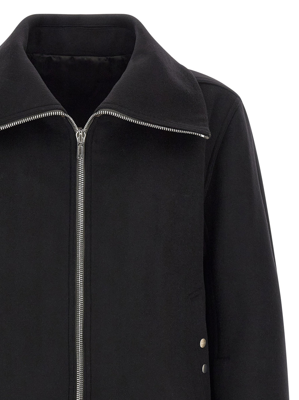 Rick Owens Black Virgin Wool Bomber