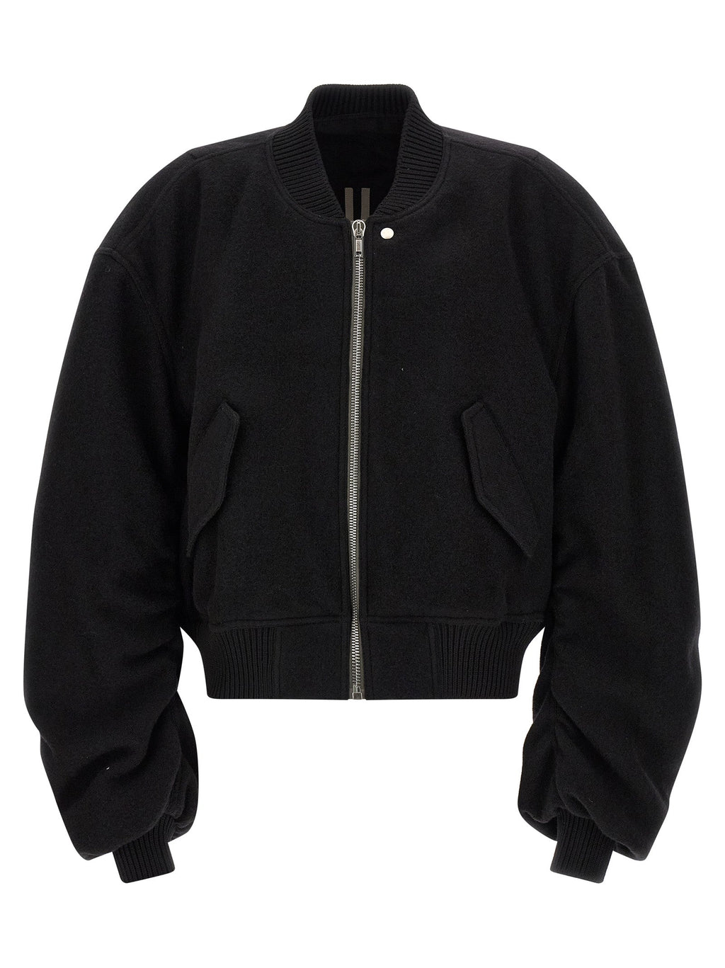 Rick Owens Black Virgin Wool Bomber