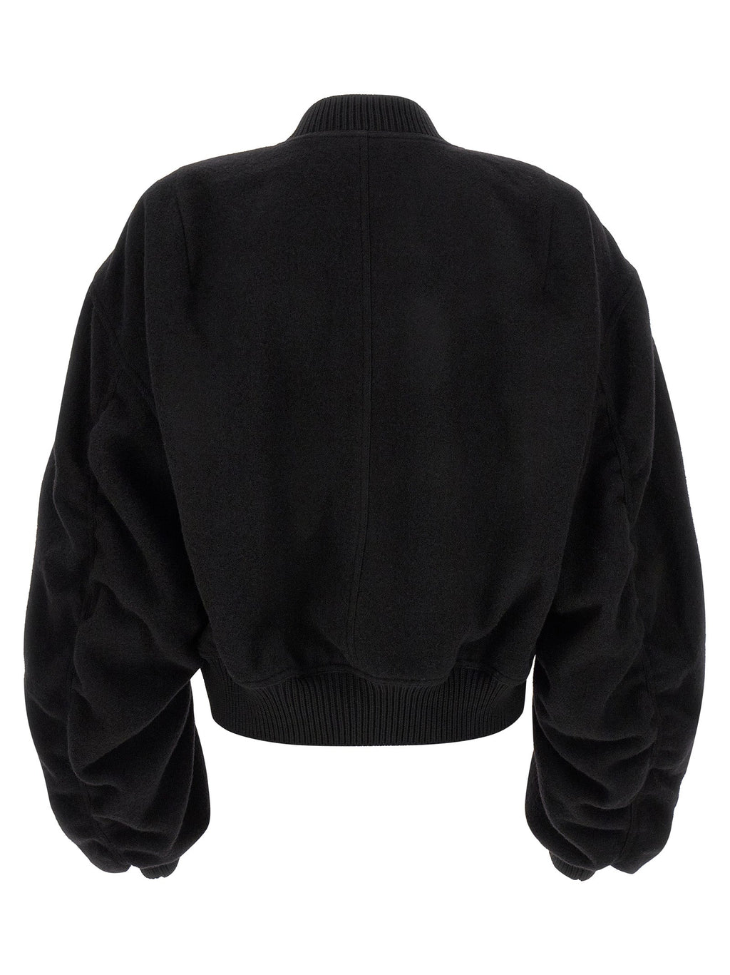 Rick Owens Black Virgin Wool Bomber
