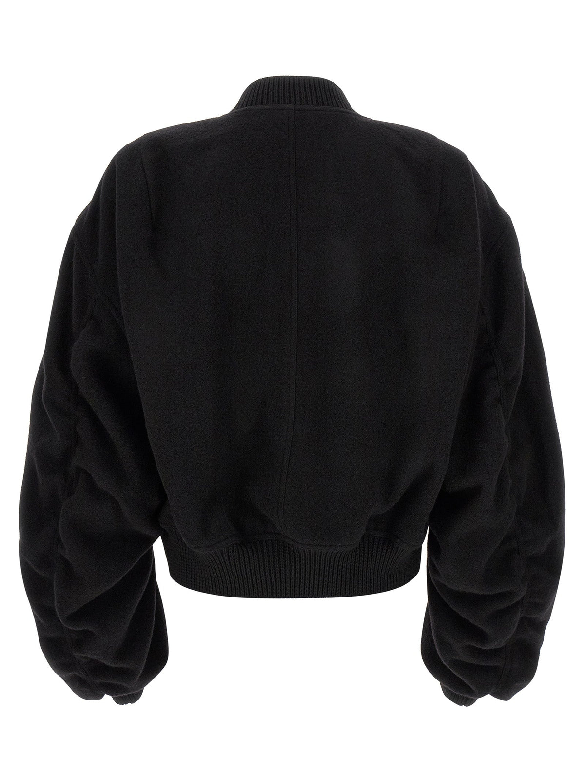 Rick Owens Black Virgin Wool Bomber