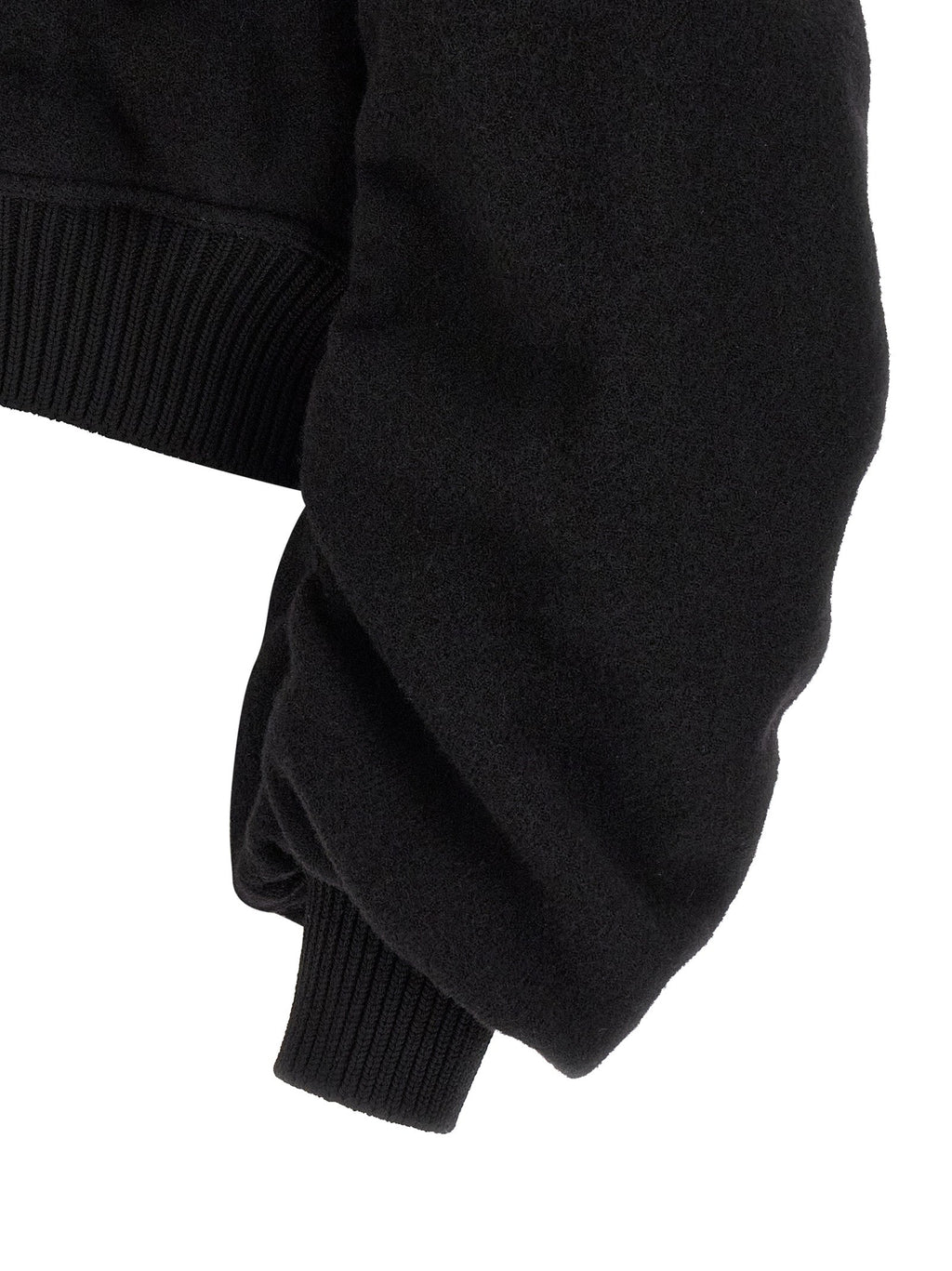 Rick Owens Black Virgin Wool Bomber