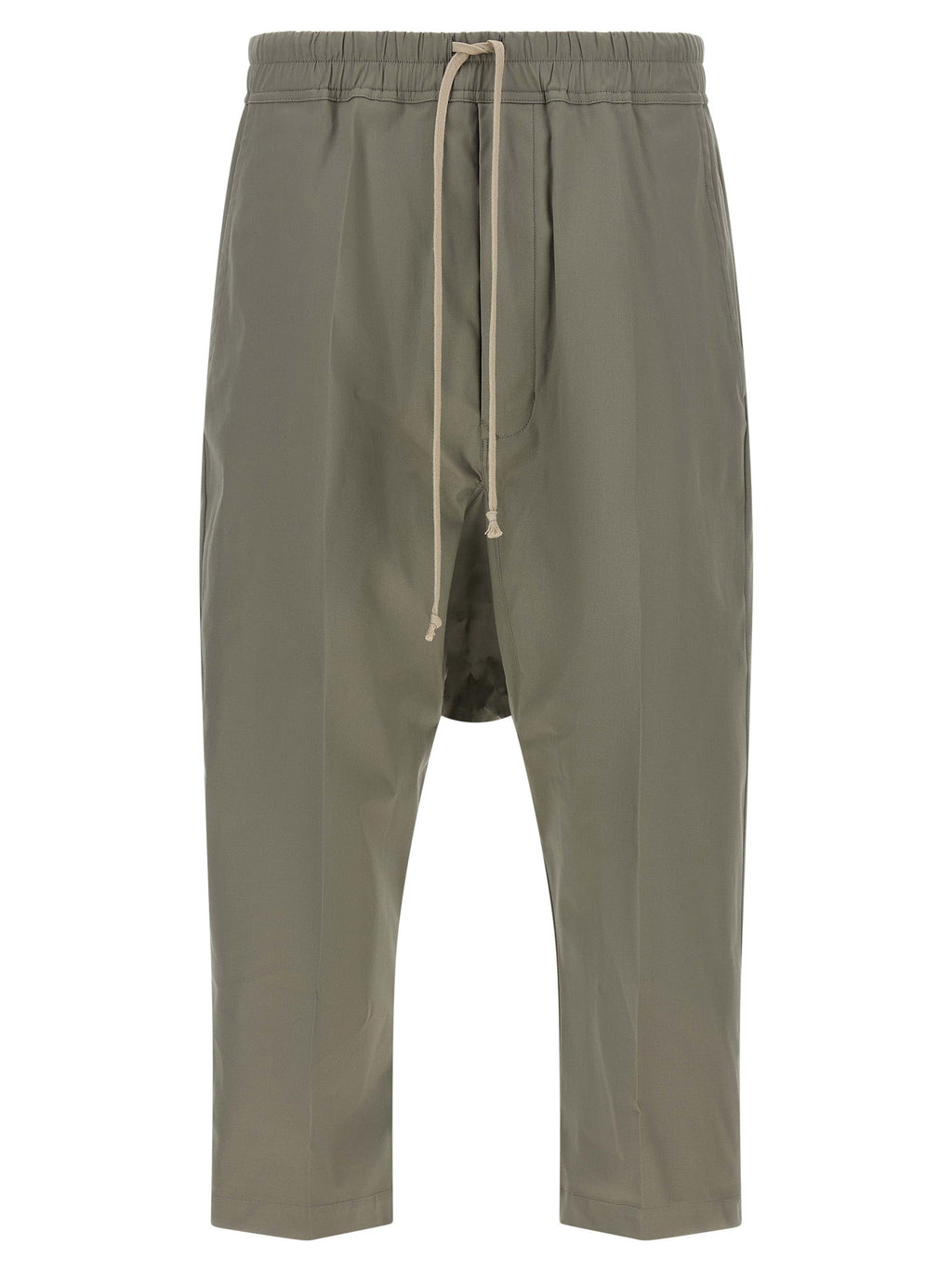 Rick Owens Gray Cotton Cropped Pants
