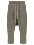Rick Owens Gray Cotton Cropped Pants