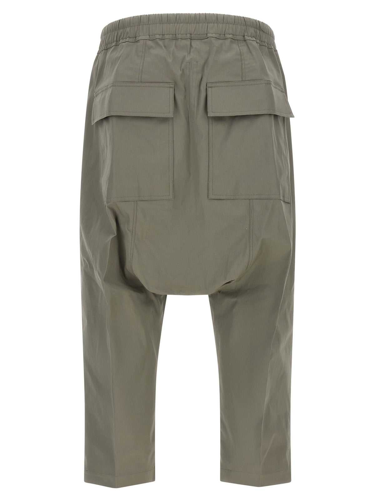 Rick Owens Gray Cotton Cropped Pants