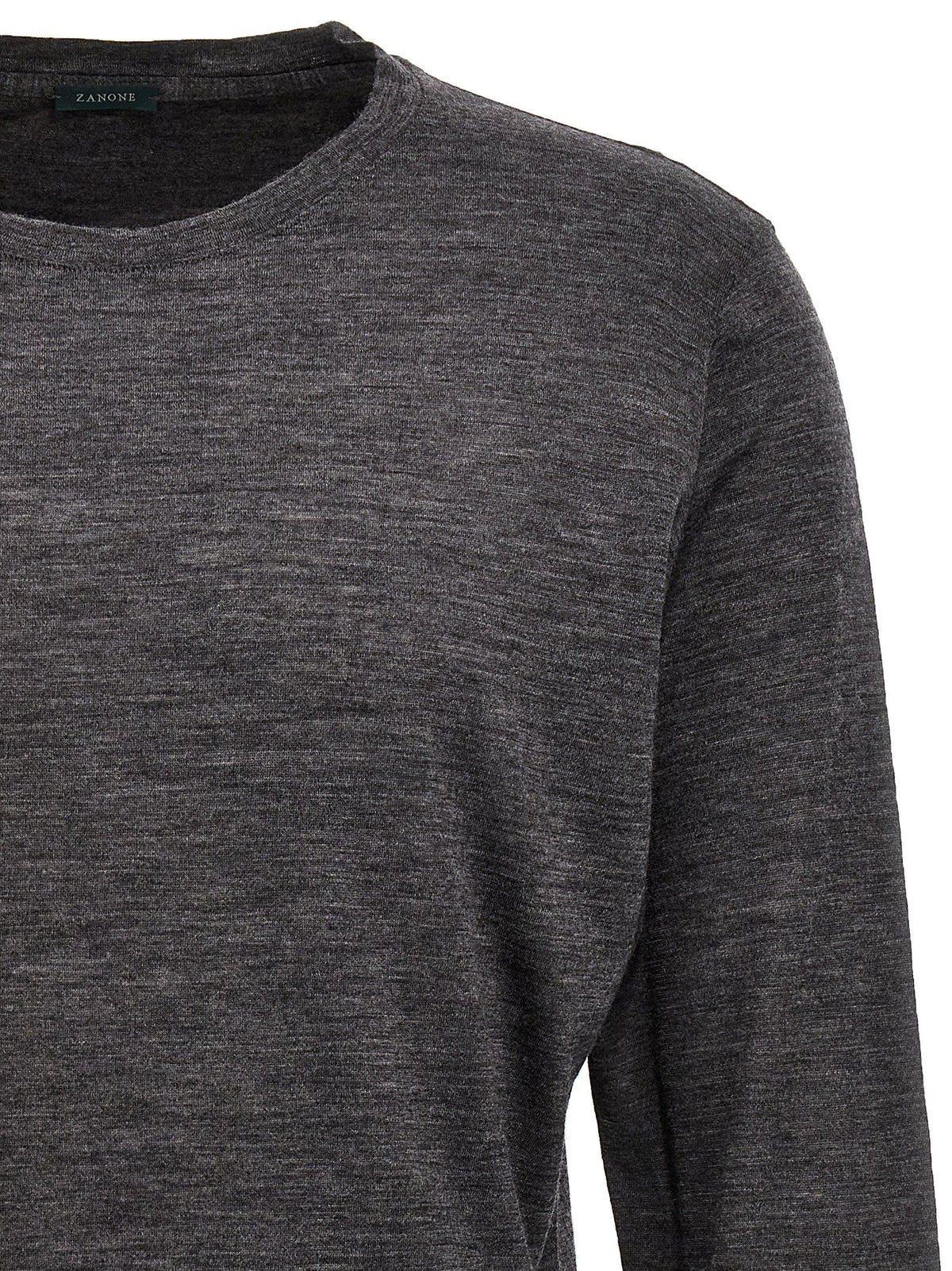 ZANONE Gray Virgin Wool Cardigan